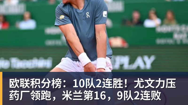 九游体育欧联积分榜:10队2连胜!尤文力压药厂领跑,米兰第16,9队2连败